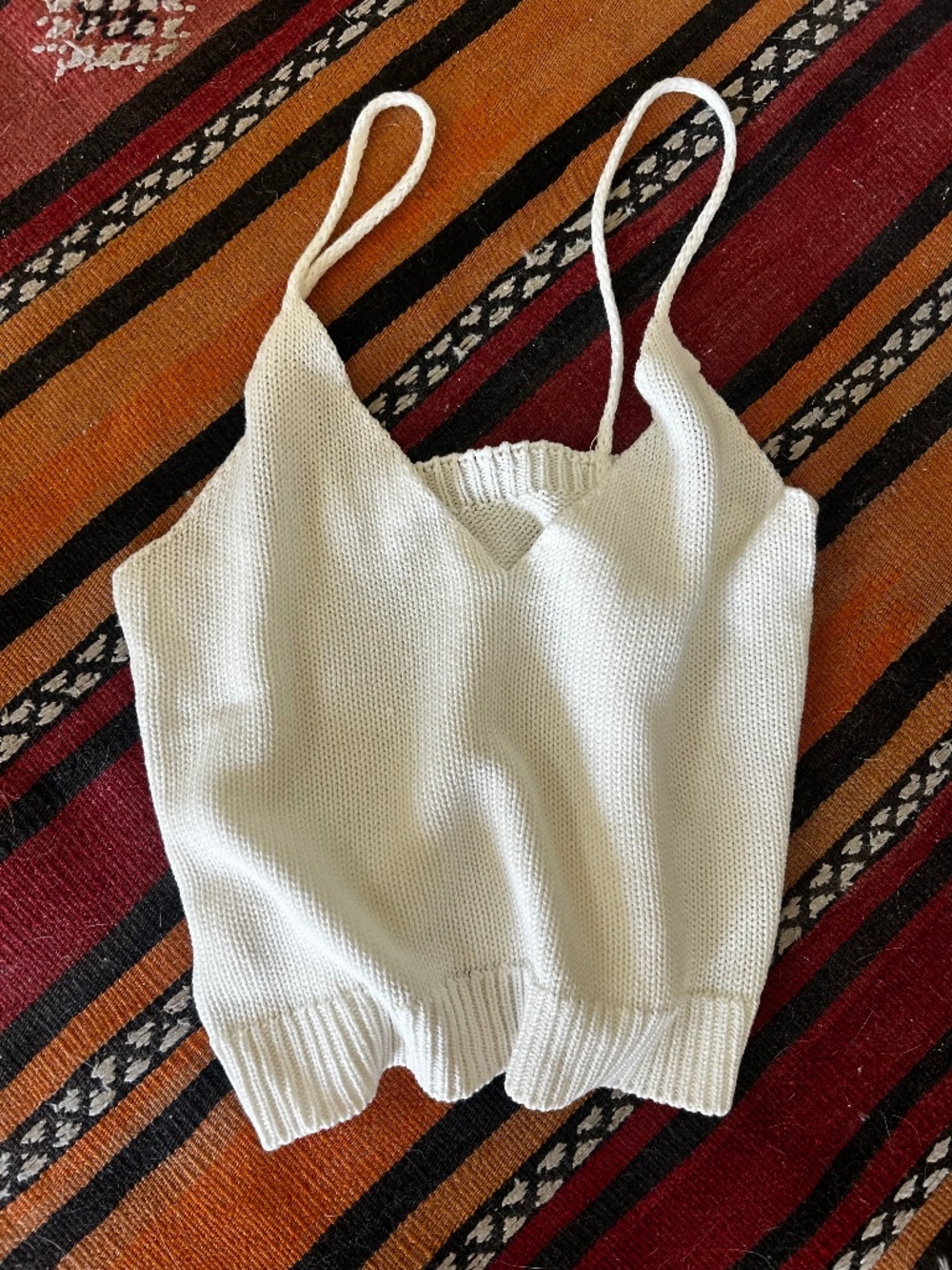 knit crop tank - made in Italy
